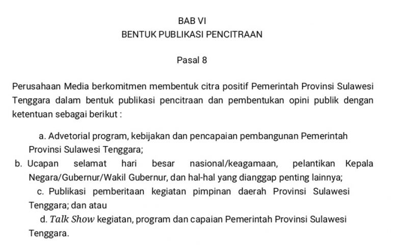 Sebut Kerja Media Memalak Dan Menodong Pemprov Sultra Minta Maaf