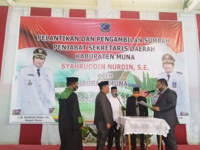Syahruddin Nurdin Ditunjuk Sebagai Pejabat Sekda Kabupaten Muna
