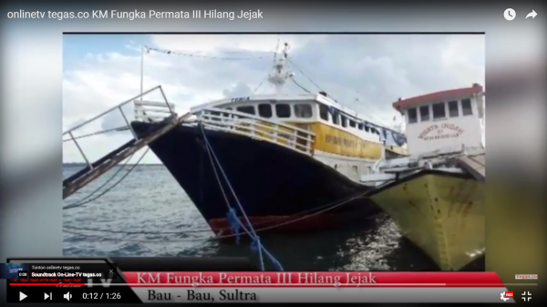 Video, KM Fungka Permata III Hilang Jejak, mengangkut 14 penumpang