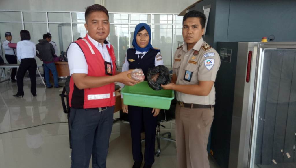 Stasiun Karantina Ikan PMKHP Gagalkan Pengeluaran Ketam Kenari di Bandara Betoambari Baubau