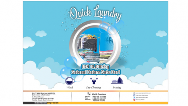Ingin Laundry Sehari Jadi? Quick Laundry Hotel Sutan Raja Tempatnya