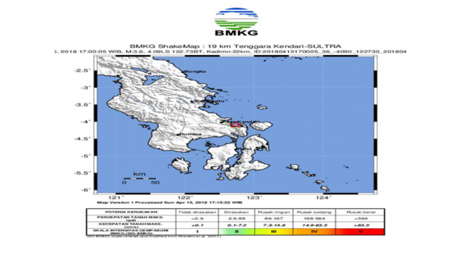 Pasca Adanya Gempa, Ini Prakirawan Cuaca BMKG Kendari