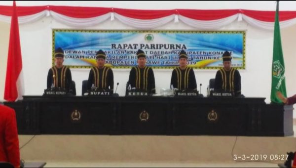 Hut ke 59, Ketua DPRD Konawe Pimpin Paripurna﻿