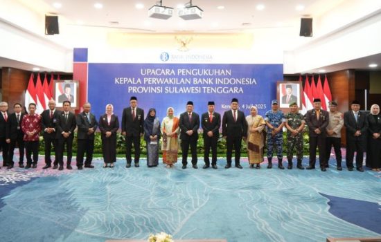 Wali Kota Kendari Hadiri Pengukuhan Kepala Perwakilan BI Sultra