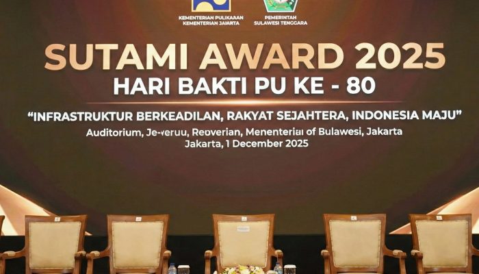 Sultra Raih Peringkat Tiga Nasional Kinerja Jalan Terbaik di Sutami Award 2025