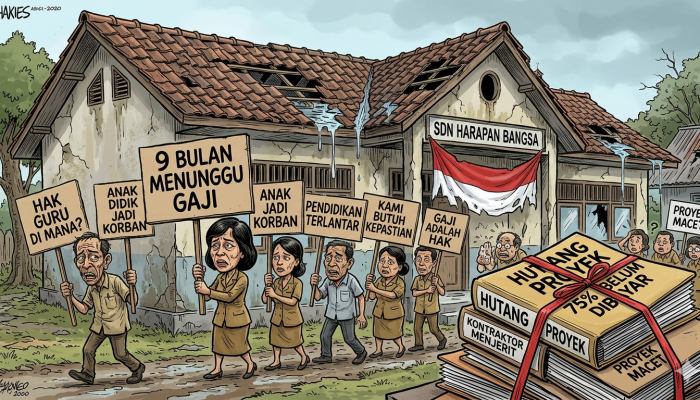 Sekolah Megah, Gaji Guru Berdarah-darah