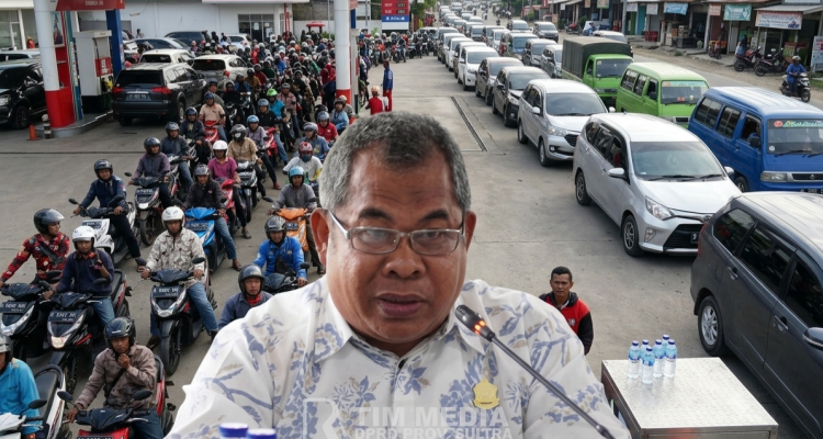 Antrean BBM Panjang di SPBU Kendari, DPRD Sultra Duga Sistem Barcode Curang