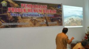 Terwujudnya, jaringan prasarana dan pelayanan jasa Transportasi, Komunikasi dan Informatika yang handal, menjamin kepuasan pengguna jasa menuju Sulawesi Tenggara yang maju dan berdaya saing FOTO : MAS'UD
