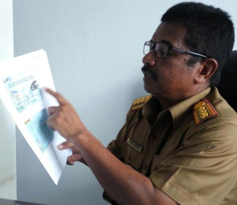 Kadis Perhubungan, Komunikasi dan Informatika Prov. Sultra, Dr. H. Hado Hasina MT FOTO : MAS'UD