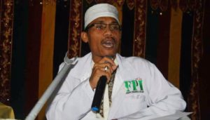 Dewan Pimpinan Wilayah Front Pembela Islam (FPI) Ustadz Hambalisyah Kabupaten Aceh Singkil FOTO : MAN