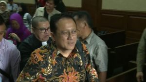 Hakim Menolak Esepsi Tim Pengacara Terdakwa Irman Gusman FOTO : RUL