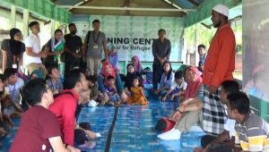 Kondisi terakhir pengungsi Rohingya di shelter Bayeun, Aceh Timur, Provinsi Aceh FOTO : LUTHFI