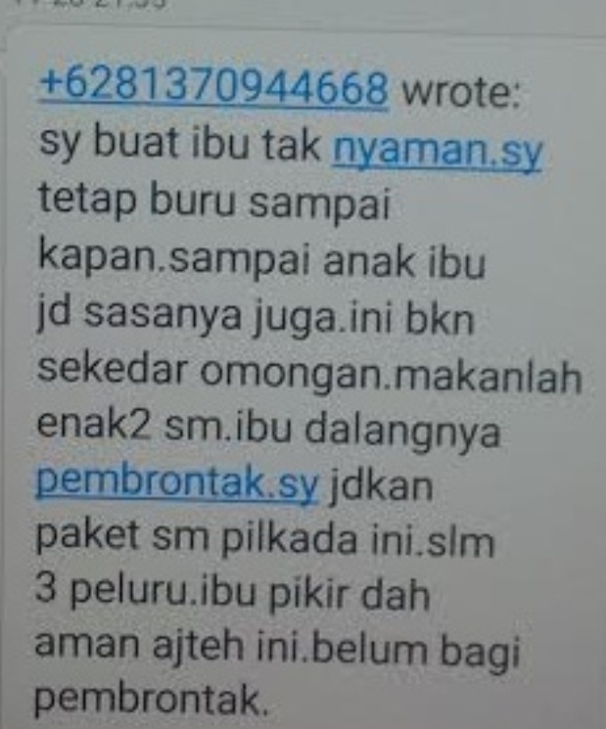OTK Ancam Tembak KoordinatorAksi Demo Pencopotan Direktur RSUD Langsa FOTO : ROBY