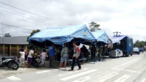 Banjir masih menggenangi sejumlah ruas jalan FOTO : MAN