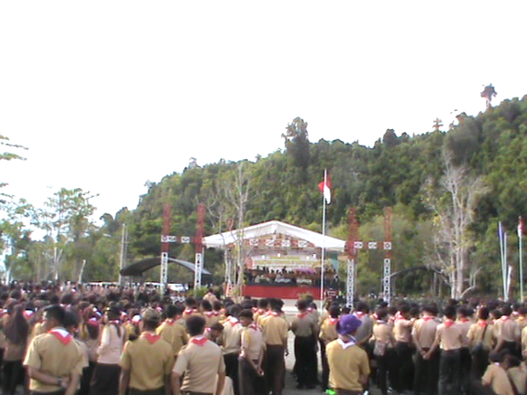 1.326 Pramuka Penegak dan Pandega se-Sultra Hadiri Raimuna di Kolut FOTO : IS