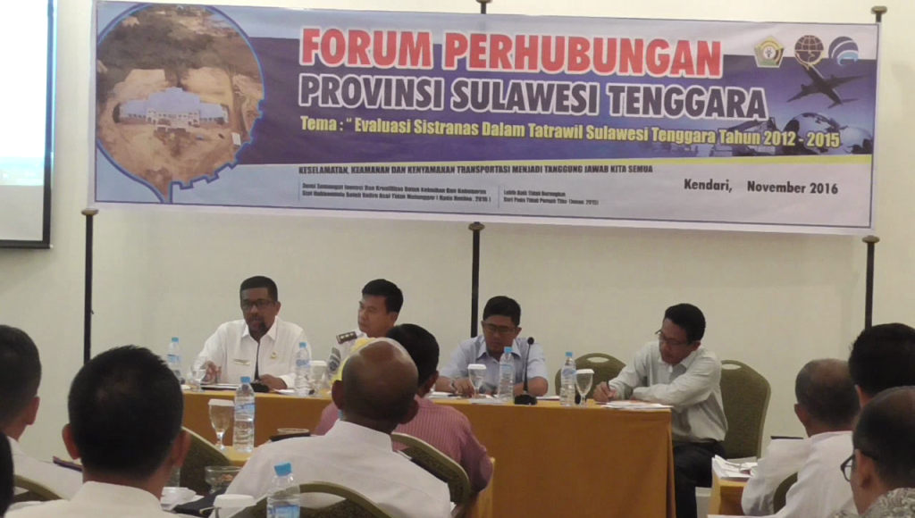 Evaluasi Sistranas, Dishub Kominfo Sultra Gelar Forum Perhubungan