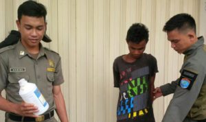 Satpol PP Tarakan Amankan Pemuda Teler di Jalan