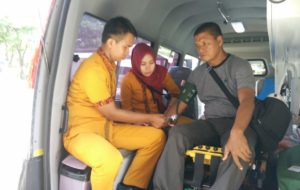Petugas Polisi Lakukan Pemeriksaan Kesehatan