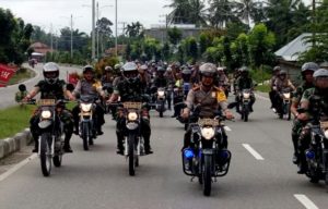 TNI Polri Aceh Timur dan Tamiang Ramaikan Safety Riding
