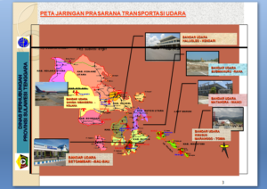Peta Jaringan Prasarana Transportasi Udara