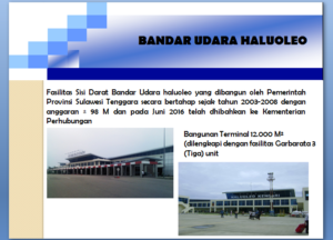 Bandar udara Haluoleo Kendari di Kabupaten Konawe Selatan
