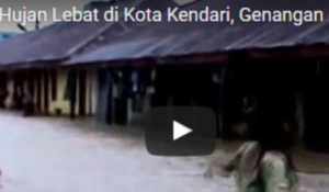 Video Hujan Lebat di Kota Kendari, Genangan Tak Berlangsung Lama