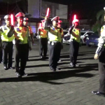 Anggota Satlantas PJR Unit 7 Kartasura melakukan apel persiapan jelang operasi penguraian kemacetan lalu lintas di libur panjang di kota Solo dan Sukoharjo. FOTO : BISMA SURYA KURNIAWAN