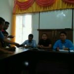Pihak VDNI saat menggelar konfrensi pers terkait insiden perkelahian di VDNI yang melibatkan dua kelompok. FOTO : FIY