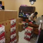 Ribuan Botol Miras Yang Diamankan Satgas Operasi Premanisme Polres Konsel Saat Melaksanakan Razia Rabu Malam Tanggal 29/3/2017.