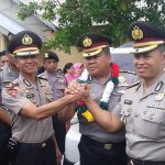 AKBP H. Hendrik Widyana. S. IK (Tengah) AKBP Yeyen Lesmana. S. IK (Kiri) Kompol Ndaru Istimawan. S. IK (Kanan). FOTO : MAHIDIN
