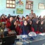 Sosialisasi pendaftran Polisi di SMA 12 Konsel. FOTO : MAHIDIN