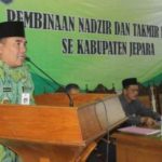 Bupati Jepara Ahmad Marzuki saat memberikan pengarahan. FOTO : DEDY SETYAWAN