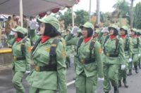 Lomba Devile Linmas di Kabupaten Jepara yang dilaksanakan dalam rangka mencari yang terbaik untuk mewakili Jepara di tingkat Provinsi