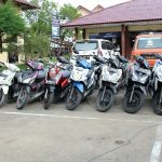Kendaraan roda dua tanpa dokumen alias Bodong di amankan sat reskrim Poles Kota Langsa. FOTO : ROBY SINAGA
