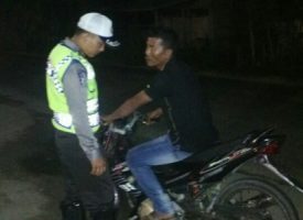 razi yang rutin dilaksanakan jajaran Polres Aceh Timur berhasil mengamankan pengendara yang membawa ganja kering. FOTO : ROBY SINAGA