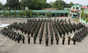 Pormasi Anak panah pasukan Kodim Acxeh timur siap Ikuti Binter tingkat nasional. FOTO : ROBY SINAGA