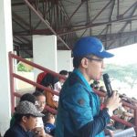 Sekda bantaeng Abdul wahab saat membuka kejuaraan NA CUP I Football Competition 2017. FOTO : SYAMSUDDIN
