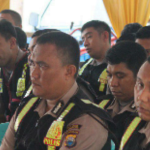 Bhabinkantibmas se Polres Bantaeng berkumpul untuk membahas berita hoax terkait penculikan anak yang merasahkan warga. FOTO : SYAMSUDDIN