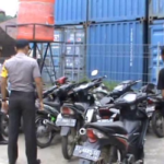 Sejumlah Motor Hasil Curian Terjaring Razia di Pelabuhan