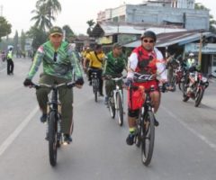 Sepeda Santai Eratkan Silaturahim TNI/Polri di Aceh