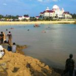 Lokasi tenggelamnya siswa SMK di Aech Timur FOTO : ROBY SINAGA