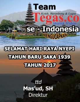 Team tegas.co Ucapkan Selamat Merayakan Tahun Baru Nyepi