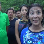 Menteri kelautan dan Perikanan RI Susi Pudjiastuti di dampingi Bupati kolaka H Achmad sjafei usai melakungan penyelaman di pantai padamarang kolaka. FOTO : LAN