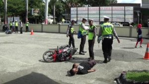 Satlantas Polres Kolaka Gelar Latihan Olah TKP