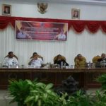 Bupati Muna Rusman Emba (kedua dari Kiri) di acara Musrenbang kabupaten Muna tahun 2017. FOTO : AWALUDDIN
