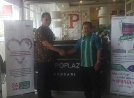 Kepala Unit Hukum Komunikasi Publik dan Kepatuhan BPJS Ketenagakerjaan Sultra Imran (Kanan) dalam suatu kesempatan. FOTO : BAIM. J