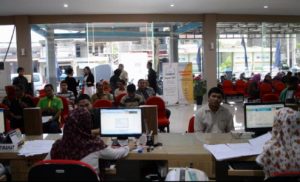 Suasana pelayanan pajak di KPP Kabupaten Jepara Provinsi Jawa Tengah. FOTO : DSW
