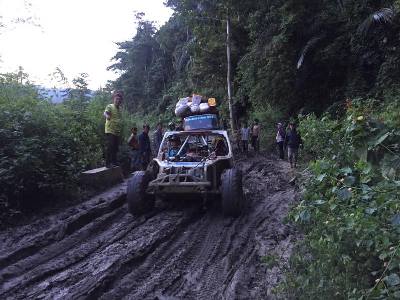 Ruas Jalan Provinsi Akses Konawe &ndash; Koltim di Ambekairi Rusak Berat