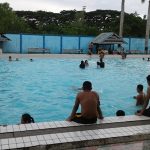 Atlit renang pelajar yang dipersipakan untuk mengikuti kejuaraan O2SN yang terus di latih di kolam Renang KONI Sultra. FOTO : ODEK