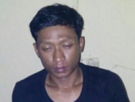 Tersangka Pencurian kendaraan motor yang di ciduk aparat Polres Kota Langsa. FOTO : ROBY SINAGA